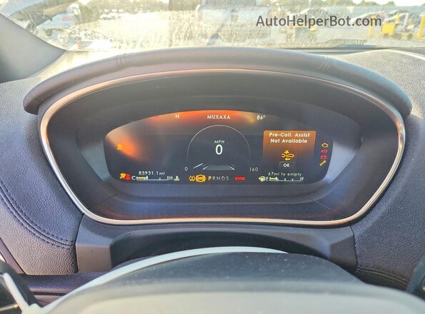 2LMPJ6K99LBL09088 2020 LINCOLN NAUTILUS Gray Вид щитка приладів