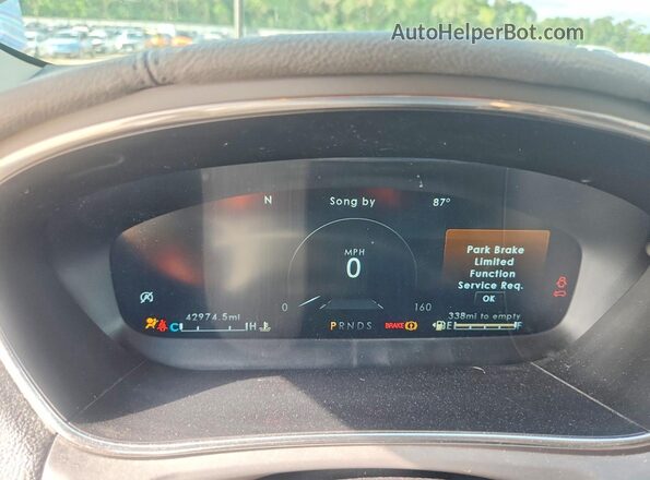 2LMPJ6K99LBL14856 2020 LINCOLN NAUTILUS Tan Սարքավորումների վահանակի տեսք