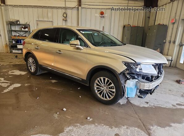 2LMPJ6KP6HBL41468 2017 LINCOLN MKX Желто-коричневый Передняя правая четверть