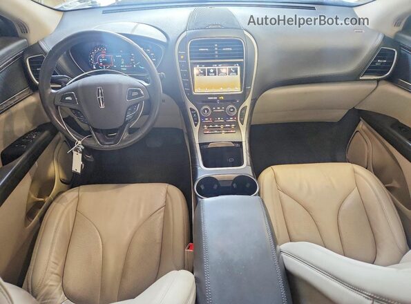 2LMPJ6KP6HBL41468 2017 LINCOLN MKX Желто-коричневый Вид панели приборов