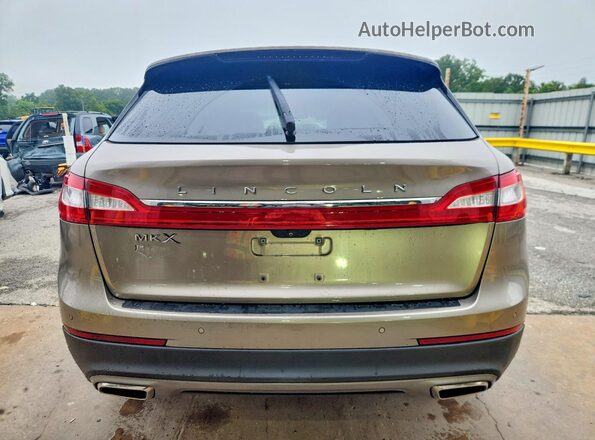 2LMPJ6KR0JBL35351 2018 LINCOLN MKX Tan Rear view