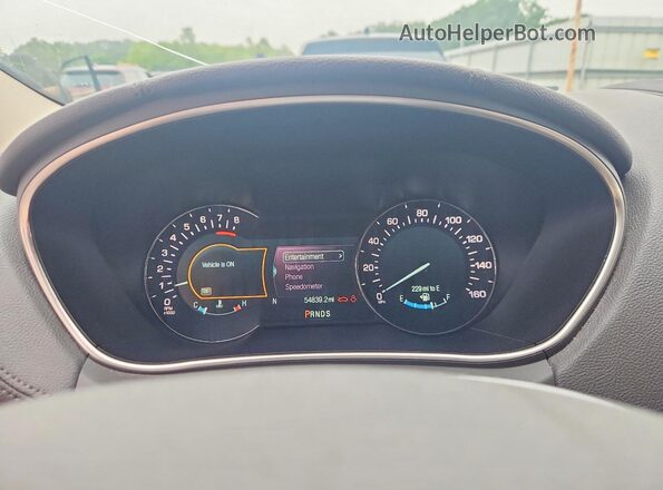 2LMPJ6KR0JBL35351 2018 LINCOLN MKX Tan Instrument cluster view