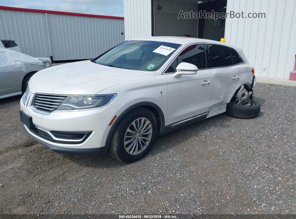 2LMPJ6KR2HBL49696 2017 LINCOLN MKX White Առջևի ձախ երեք քառորդ տեսարան
