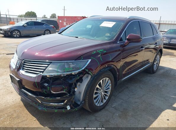 2LMPJ6KR8HBL13804 2017 LINCOLN MKX Темно-бордовый Передняя левая четверть