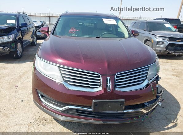2LMPJ6KR8HBL13804 2017 LINCOLN MKX Темно-бордовый Вид задней части салона