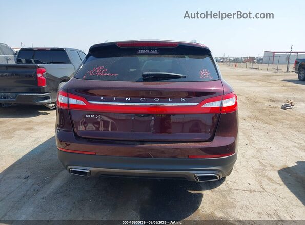2LMPJ6KR8HBL13804 2017 LINCOLN MKX Темно-бордовый 