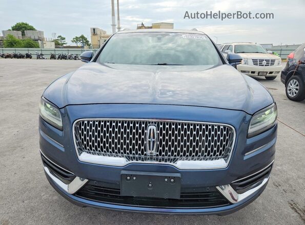 2LMPJ6L94KBL12588 2019 LINCOLN NAUTILUS Blue Vista frontal