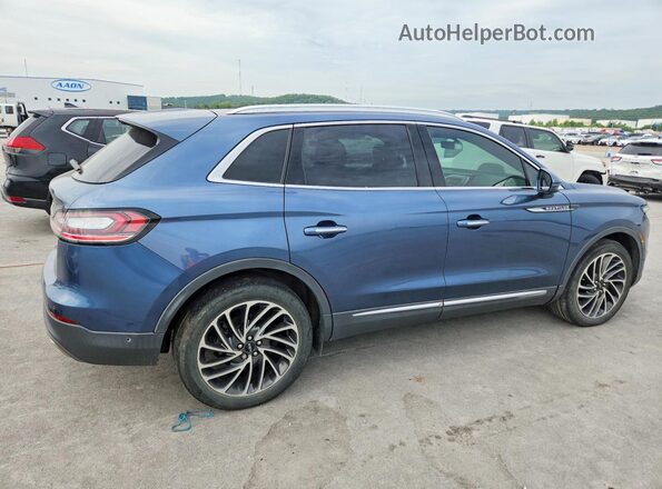 2LMPJ6L94KBL12588 2019 LINCOLN NAUTILUS Blue Trasero derecho
