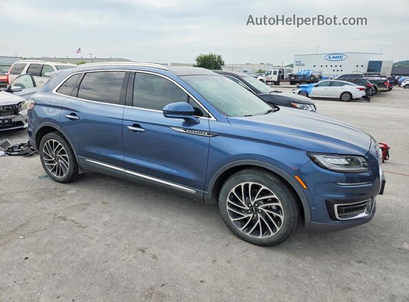 2LMPJ6L94KBL12588 2019 LINCOLN NAUTILUS Blue Delantero derecho