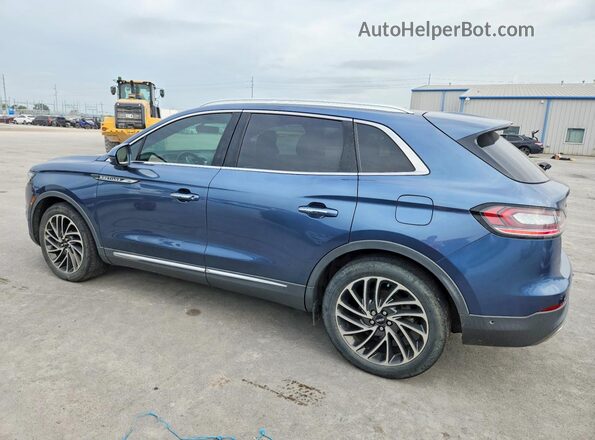 2LMPJ6L94KBL12588 2019 LINCOLN NAUTILUS Blue Trasero izquierdo