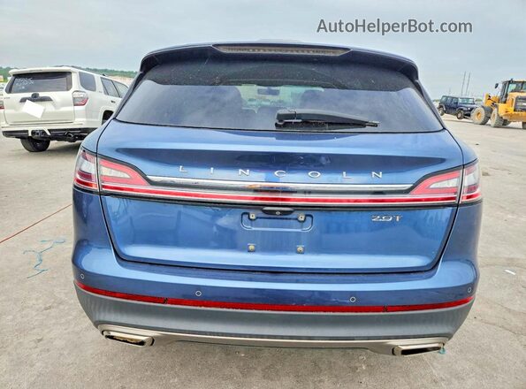 2LMPJ6L94KBL12588 2019 LINCOLN NAUTILUS Blue Vista trasera