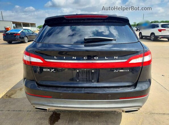 2LMPJ6LP1GBL52763 2016 LINCOLN MKX Black Rear view