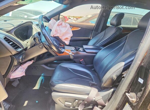 2LMPJ6LP1GBL52763 2016 LINCOLN MKX Black Front interior view