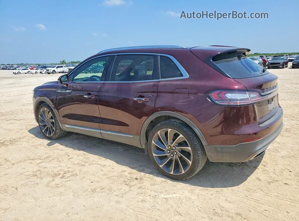 2LMPJ6LP2KBL42817 2019 LINCOLN NAUTILUS Бордовый Задняя левая четверть