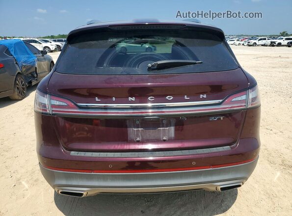 2LMPJ6LP2KBL42817 2019 LINCOLN NAUTILUS Бордовый Вид сзади