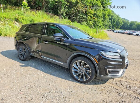 2LMPJ6LP4KBL10936 2019 LINCOLN NAUTILUS Black Front right