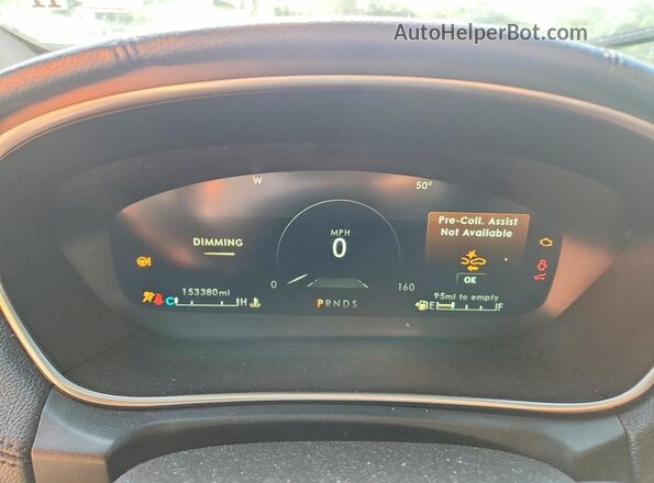 2LMPJ6LP4KBL10936 2019 LINCOLN NAUTILUS Black Instrument cluster view