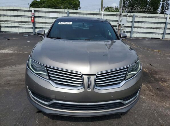 2LMPJ6LP6GBL22142 2016 LINCOLN MKX Gray Դիմացի տեսք