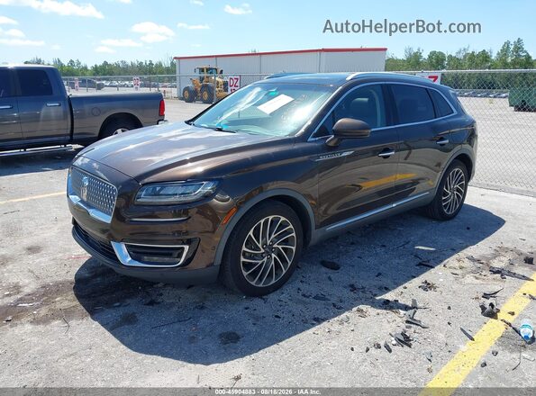 2LMPJ6LP6KBL13403 2019 LINCOLN NAUTILUS Brown Front left