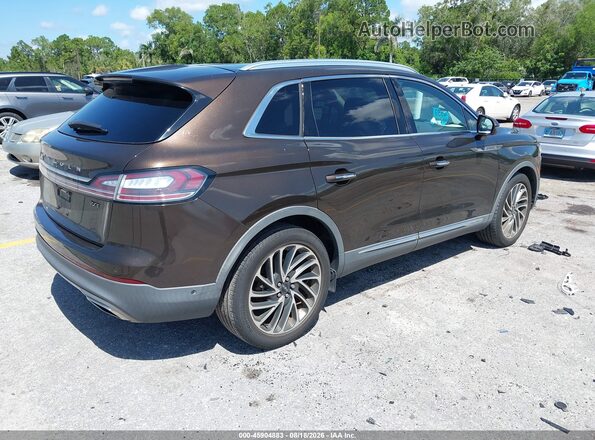 2LMPJ6LP6KBL13403 2019 LINCOLN NAUTILUS Brown Rear right
