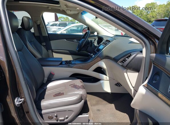 2LMPJ6LP6KBL13403 2019 LINCOLN NAUTILUS Brown Front interior view