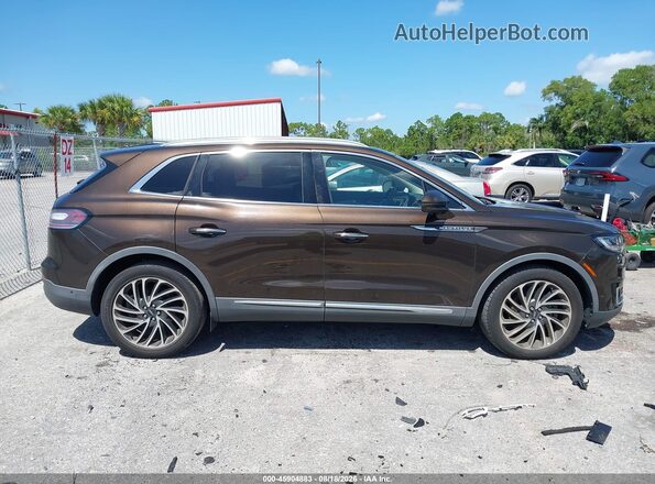 2LMPJ6LP6KBL13403 2019 LINCOLN NAUTILUS Brown Rear interior view