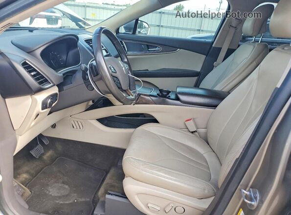 2LMPJ6LR0GBL71404 2016 LINCOLN MKX Tan Front interior view