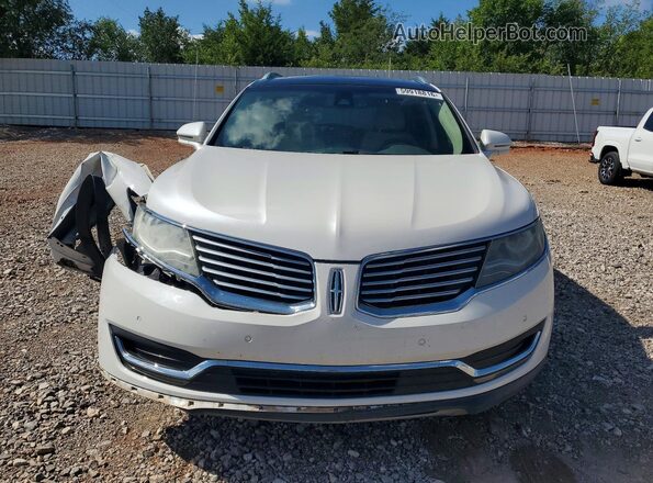 2LMPJ6LR1HBL10743 2017 LINCOLN MKX White წინა ხედი