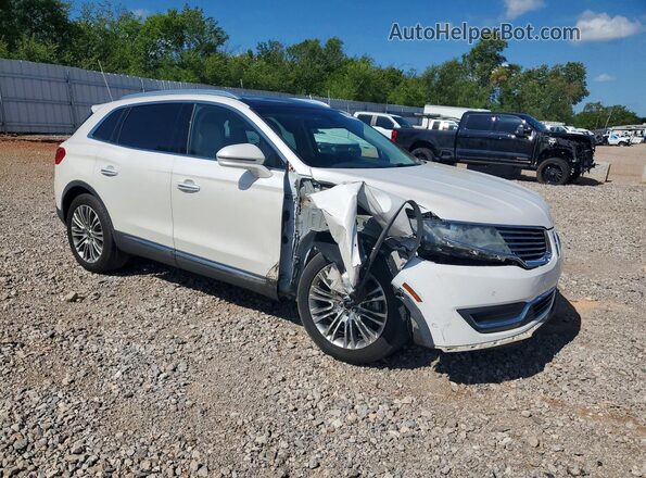 2LMPJ6LR1HBL10743 2017 LINCOLN MKX White წინა მარჯვენა