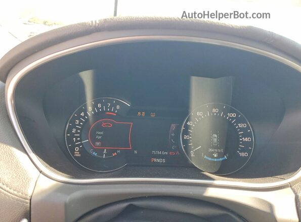 2LMPJ6LR1HBL10743 2017 LINCOLN MKX White ხელსაწყოთა პანელის ხედი