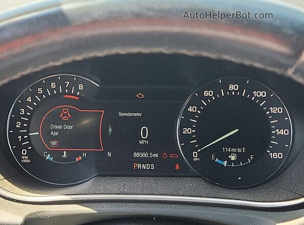 2LMPJ6LR1JBL39858 2018 LINCOLN MKX Black Instrument cluster view