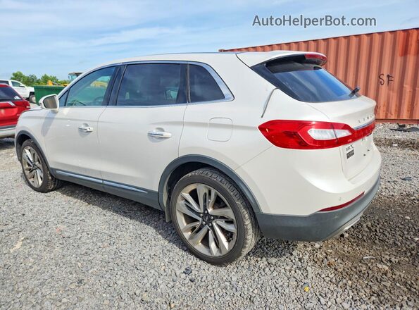 2LMPJ6LR2HBL30838 2017 LINCOLN MKX Белый Задняя левая четверть