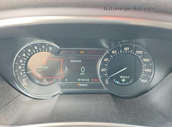 2LMPJ6LR2HBL30838 2017 LINCOLN MKX Белый Вид щитка приборов
