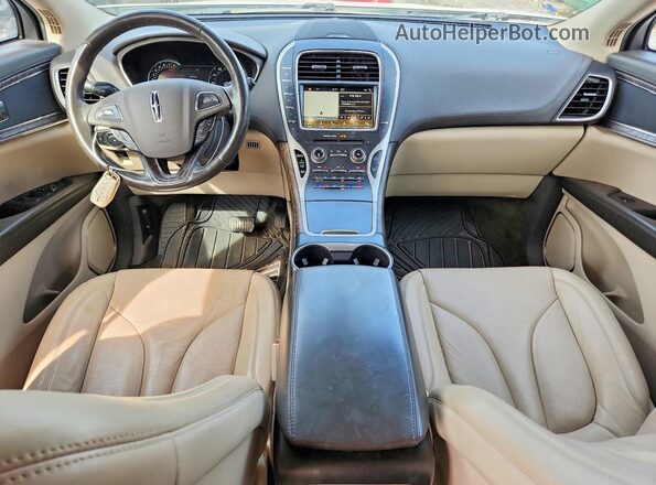 2LMPJ6LR2HBL30838 2017 LINCOLN MKX Белый Вид панели приборов