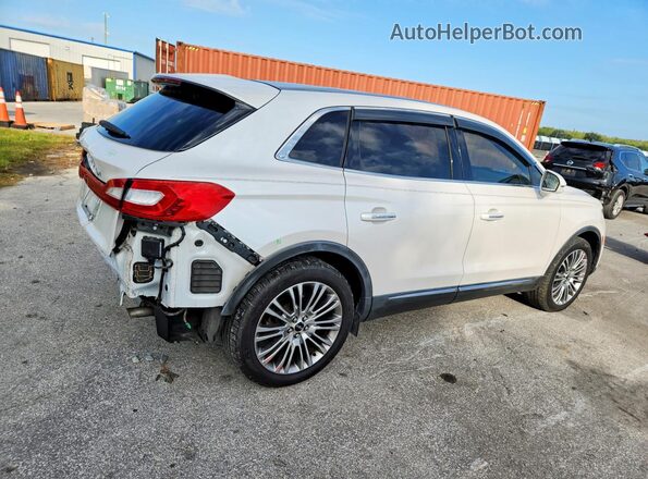 2LMPJ6LR3JBL29090 2018 LINCOLN MKX White უკანა მარჯვენა