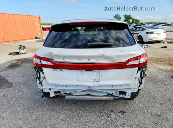 2LMPJ6LR3JBL29090 2018 LINCOLN MKX White უკანა ხედი