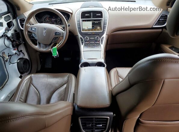 2LMPJ6LR3JBL38887 2018 LINCOLN MKX White Widok deski rozdzielczej