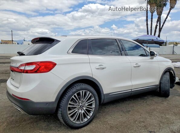 2LMPJ6LR3JBL38887 2018 LINCOLN MKX White Tył prawy