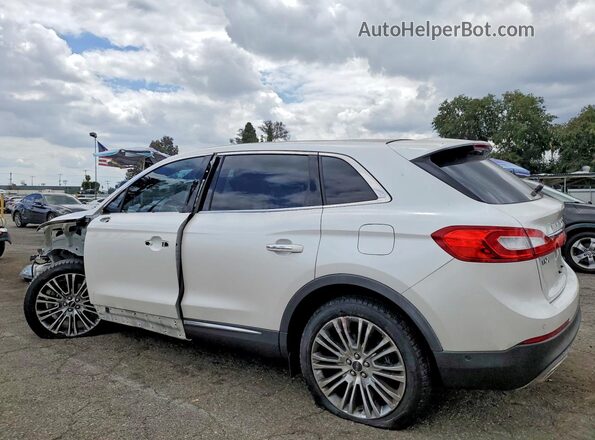 2LMPJ6LR3JBL38887 2018 LINCOLN MKX White Tył lewy