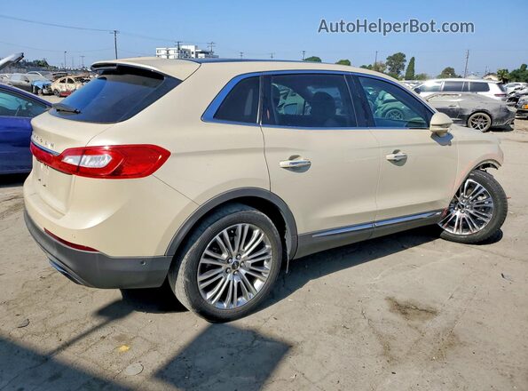 2LMPJ6LR3JBL40817 2018 LINCOLN MKX Beige Rear right