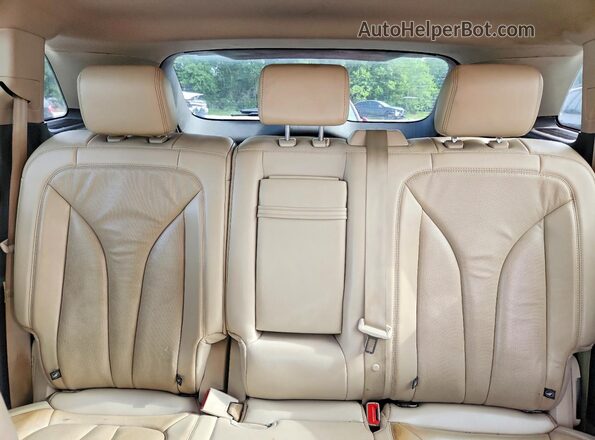 2LMPJ6LR5HBL44328 2017 LINCOLN MKX Cream Widok tylnych siedzeń