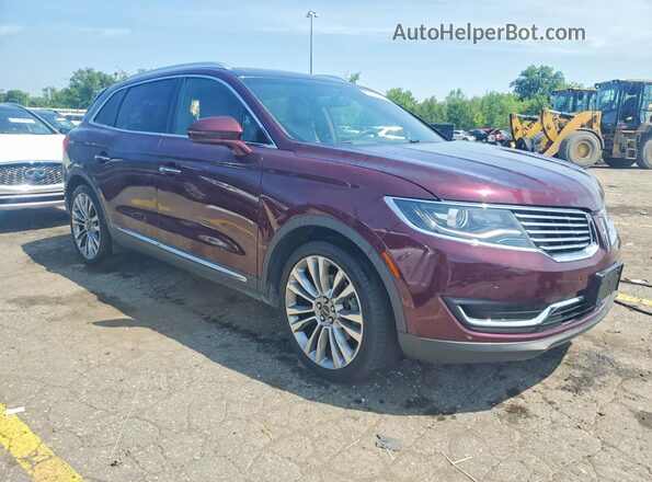 2LMPJ6LR6HBL10804 2017 LINCOLN MKX Бордовый Передняя правая четверть