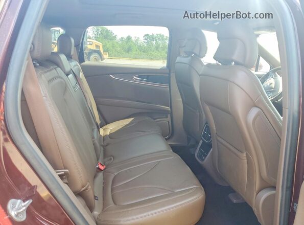 2LMPJ6LR6HBL10804 2017 LINCOLN MKX Бордовый Вид задней части салона