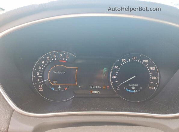 2LMPJ6LR6HBL10804 2017 LINCOLN MKX Бордовый Вид щитка приборов
