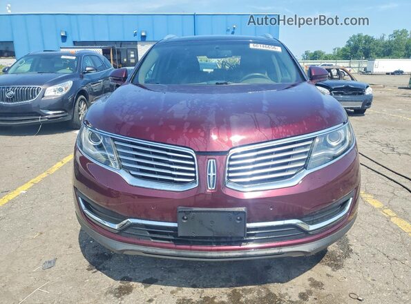 2LMPJ6LR6HBL10804 2017 LINCOLN MKX Бордовый Вид спереди