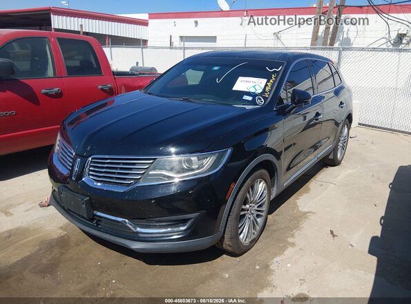2LMPJ6LR6HBL15467 2017 LINCOLN MKX Black Vista tres cuartos delantera izquierda