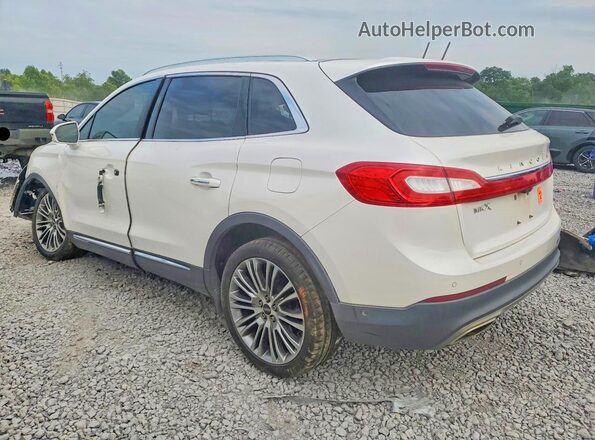2LMPJ6LR7HBL16322 2017 LINCOLN MKX White Tył lewy