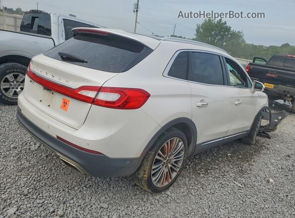 2LMPJ6LR7HBL16322 2017 LINCOLN MKX White Tył prawy