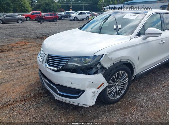 2LMPJ6LR8GBL64040 2016 LINCOLN MKX White Front view