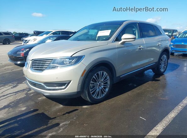 2LMPJ6LRXHBL33132 2017 LINCOLN MKX Champagne Przód lewy